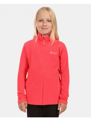 Dětská fleece mikina KILPI GLAMER-J ZJ0203KI RŮŽOVÁ