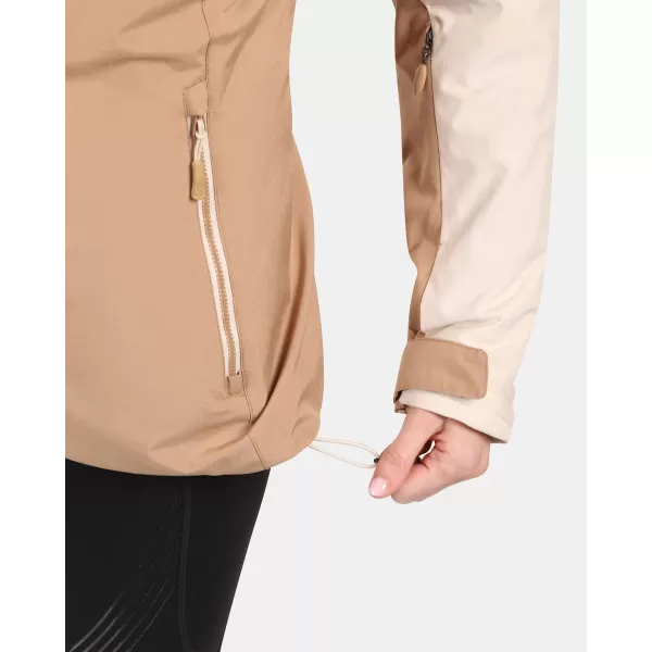  Dámská lyžařská bunda KILPI FLIP-W ZL0110KI BÉŽOVÁ 