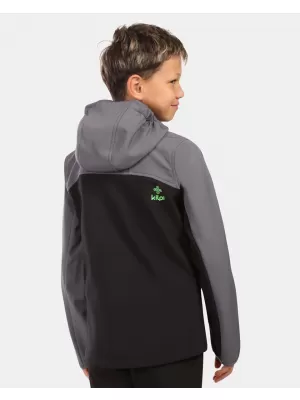 Dětská softshellová bunda KILPI RAVIO-J ZJ0105KI ČERNÁ