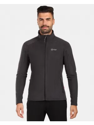 Pánská fleece mikina KILPI GLAMER-M ZM0208KI ČERNÁ