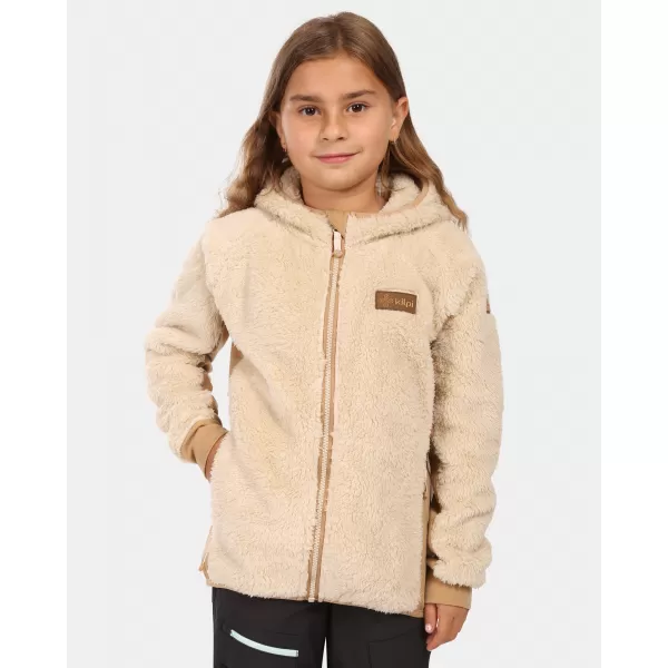  Dívčí fleece mikina KILPI NORKA-JG ZJ0207KI BÉŽOVÁ 