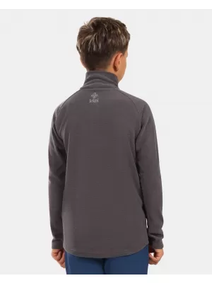 Dětská fleece mikina KILPI ALMERI-J ZJ0204KI TMAVĚ ŠEDÁ