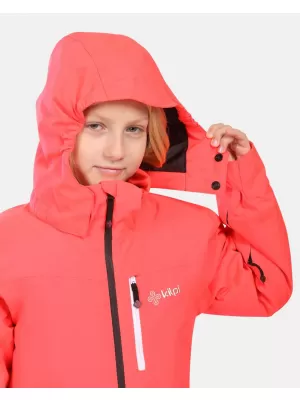 Dívčí lyžařská bunda KILPI VALERA-JG ZJ0111KI RŮŽOVÁ