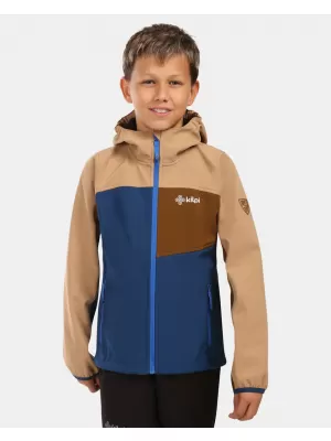 Dětská softshellová bunda KILPI RAVIO-J ZJ0105KI TMAVĚ MODRÁ
