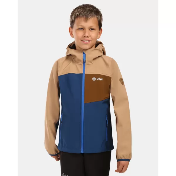  Dětská softshellová bunda KILPI RAVIO-J ZJ0105KI TMAVĚ MODRÁ 