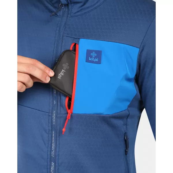  Pánská fleece mikina KILPI ERIN-M ZM0206KI TMAVĚ MODRÁ 
