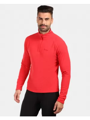 Pánská fleece mikina KILPI ALMERI-M ZM0209KI ČERVENÁ