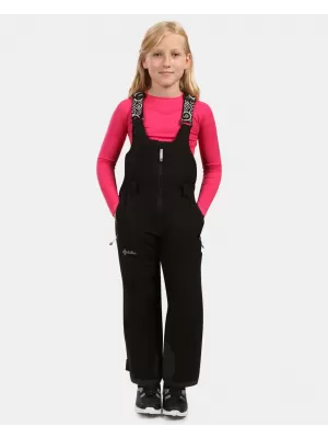 Dětské lyžařské kalhoty KILPI CHARLIE-J ZJ0402KI ČERNÁ