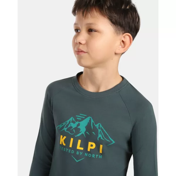 Chlapecké triko KILPI VERATI-JB ZJ0301KI TMAVĚ ZELENÁ 