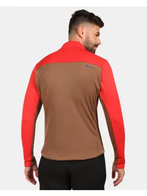 Pánská fleece mikina KILPI ERIN-M ZM0206KI HNĚDÁ