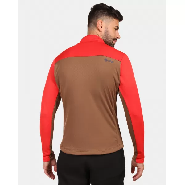 Pánská fleece mikina KILPI ERIN-M ZM0206KI HNĚDÁ 