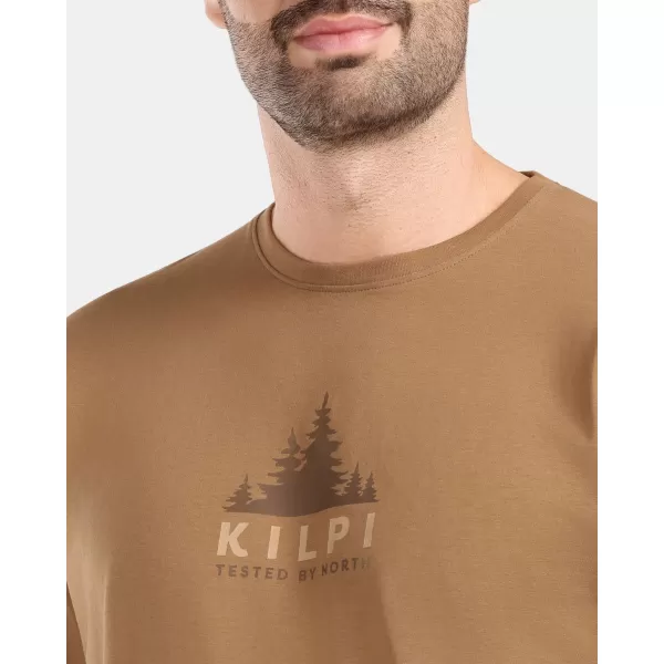  Pánské triko KILPI BASE-M ZM0301KI HNĚDÁ 