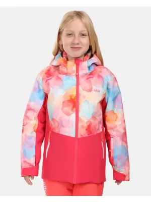 Dívčí lyžařská bunda KILPI SAMARA-JG ZJ0112KI RŮŽOVÁ