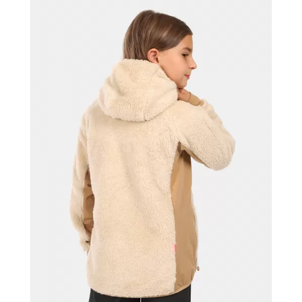  Dívčí fleece mikina KILPI NORKA-JG ZJ0207KI BÉŽOVÁ 