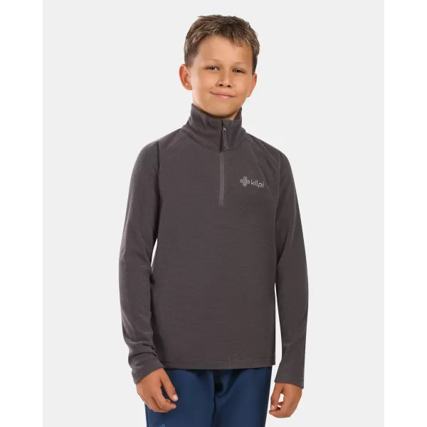  Dětská fleece mikina KILPI ALMERI-J ZJ0204KI TMAVĚ ŠEDÁ 
