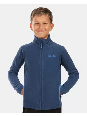 Dětská fleece mikina KILPI GLAMER-J ZJ0203KI TMAVĚ MODRÁ