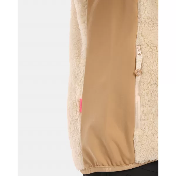  Dívčí fleece mikina KILPI NORKA-JG ZJ0207KI BÉŽOVÁ 