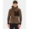Pánská fleece mikina KILPI NORKA-M ZM0204KI HNĚDÁ