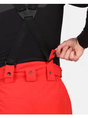 Pánské lyžařské kalhoty KILPI MIMAS-M ZM0406KI ČERVENÁ
