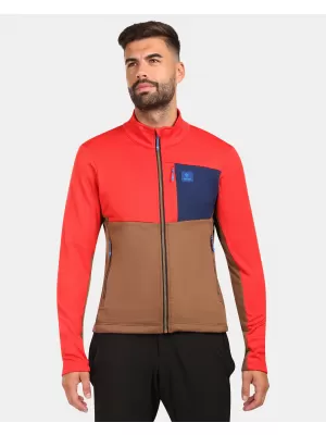 Pánská fleece mikina KILPI ERIN-M ZM0206KI HNĚDÁ