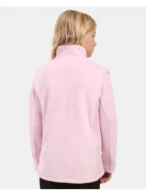 Dívčí fleece mikina KILPI SKATHI-JG ZJ0208KI SVĚTLE RŮŽOVÁ