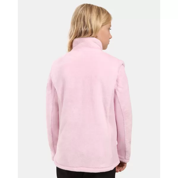  Dívčí fleece mikina KILPI SKATHI-JG ZJ0208KI SVĚTLE RŮŽOVÁ 