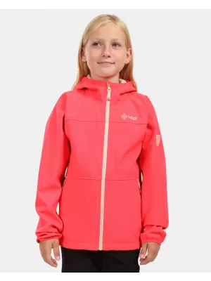 Dětská softshellová bunda KILPI RAVIA-J ZJ0115KI RŮŽOVÁ