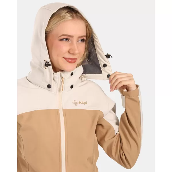  Dámská softshellová bunda KILPI RAVIA-W ZL0125KI BÉŽOVÁ 