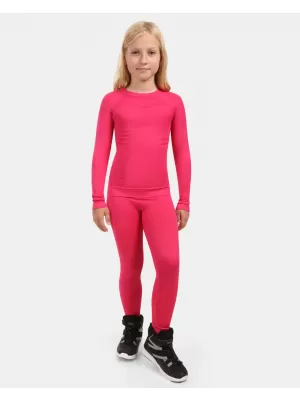 Dívčí termo kalhoty KILPI OLINE-JG ZJ0505KI RŮŽOVÁ