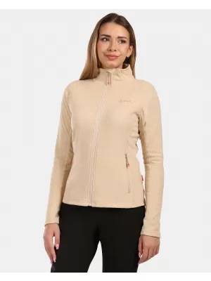 Dámská fleece mikina KILPI GLAMER-W ZL0210KI BÉŽOVÁ