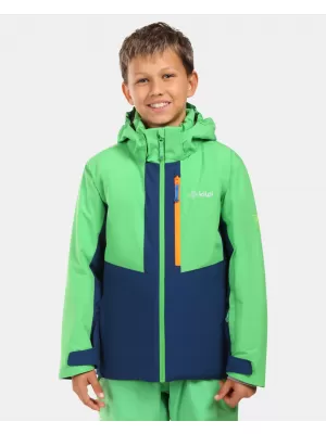 Chlapecká lyžařská bunda KILPI DENVER-JB ZJ0101KI ZELENÁ