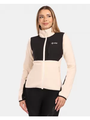 Dámská fleece mikina KILPI KAJAANI-W ZL0209KI BÉŽOVÁ
