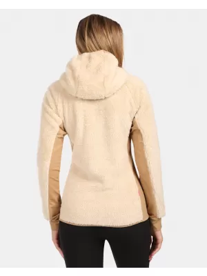 Dámská fleece mikina KILPI NORKA-W ZL0204KI BÉŽOVÁ