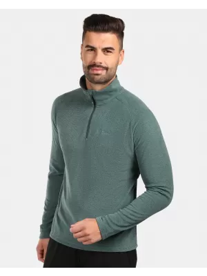 Pánská fleece mikina KILPI ALMERI-M ZM0209KI ZELENÁ