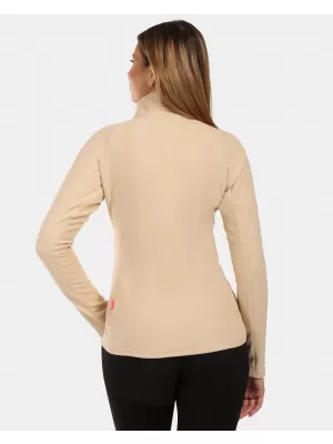 Dámská fleece mikina KILPI GLAMER-W ZL0210KI BÉŽOVÁ