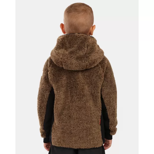  Chlapecké fleece mikina KILPI NORKA-JB ZJ0201KI HNĚDÁ 