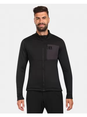 Pánská fleece mikina KILPI ERIN-M ZM0206KI ČERNÁ