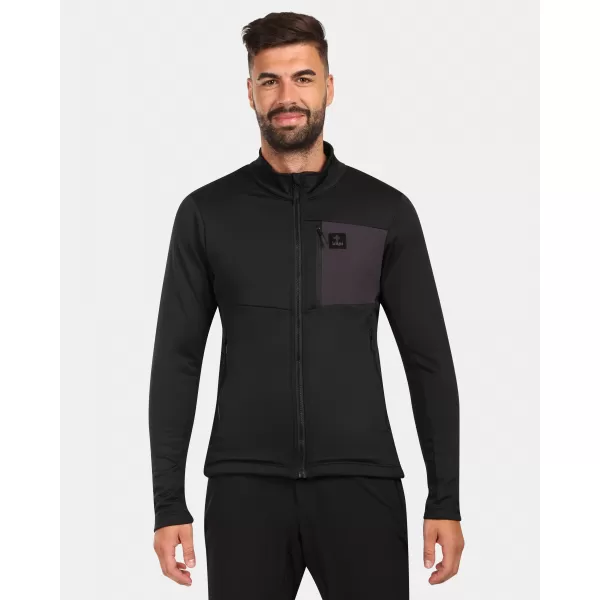  Pánská fleece mikina KILPI ERIN-M ZM0206KI ČERNÁ 