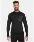 Pánská fleece mikina KILPI ERIN-M ZM0206KI ČERNÁ