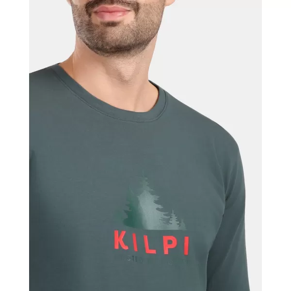  Pánské triko KILPI BASE-M ZM0301KI TMAVĚ ZELENÁ 