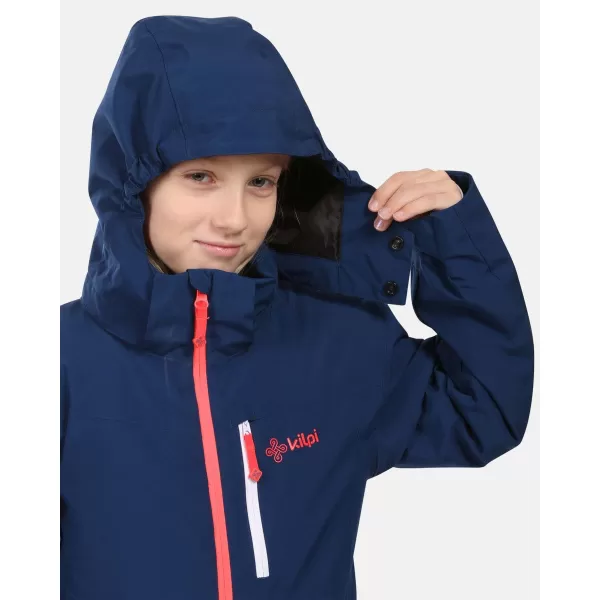  Dívčí lyžařská bunda KILPI VALERA-JG ZJ0111KI TMAVĚ MODRÁ 