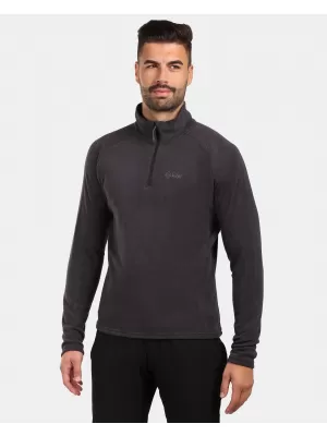 Pánská fleece mikina KILPI ALMERI-M ZM0209KI ČERNÁ