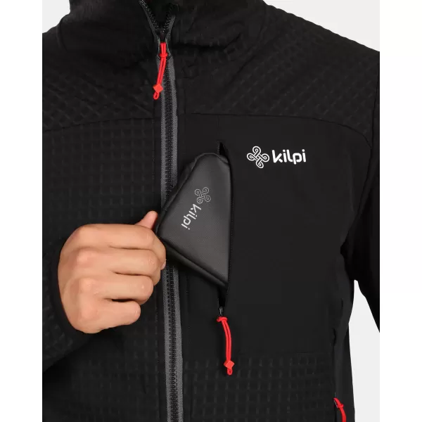  Pánská fleece mikina KILPI FRENI-M ZM0203KI ČERNÁ 