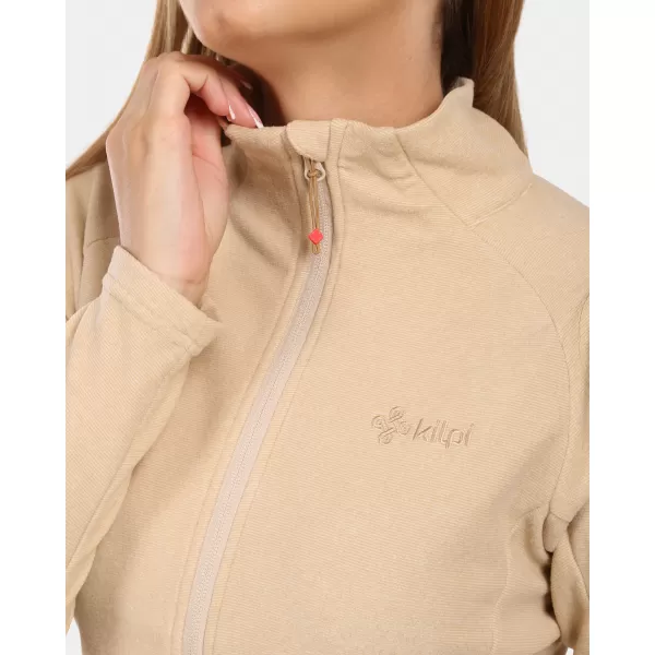 Dámská fleece mikina KILPI GLAMER-W ZL0210KI BÉŽOVÁ 