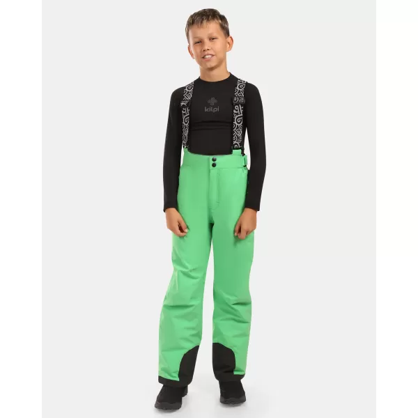 Dětské lyžařské kalhoty KILPI MIMAS-J ZJ0401KI ZELENÁ 