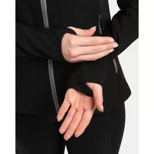  Dámská softshellová bunda KILPI BALEO-W 1L0114KI ČERNÁ 