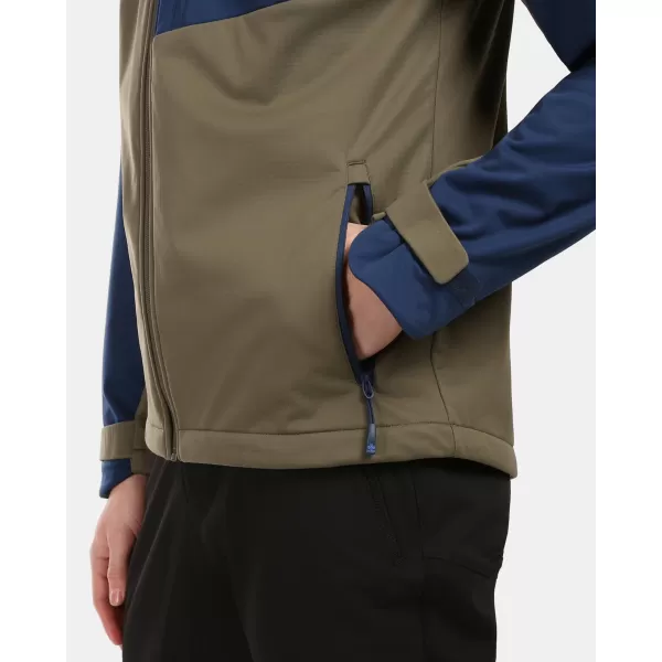  Pánská softshellová bunda KILPI ONTAVIO-M 1M0112KI KHAKI 