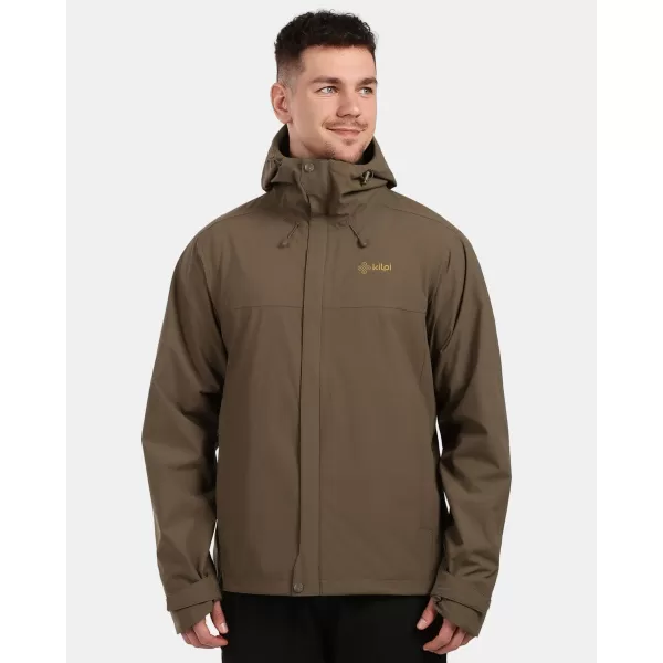  Pánská hardshellová bunda KILPI MONTANA-M 1M0102KI KHAKI 