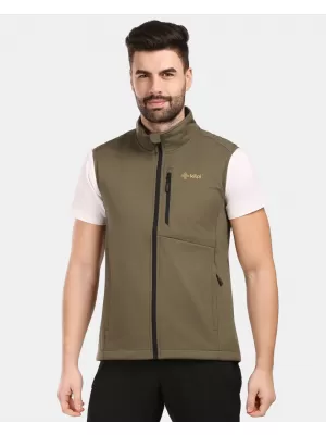 Pánská softshellová vesta KILPI NOIL-M 1M0116KI KHAKI