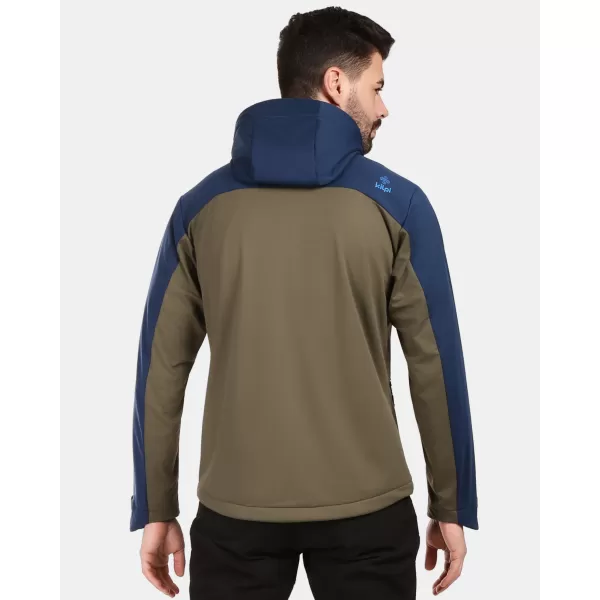  Pánská softshellová bunda KILPI ONTAVIO-M 1M0112KI KHAKI 